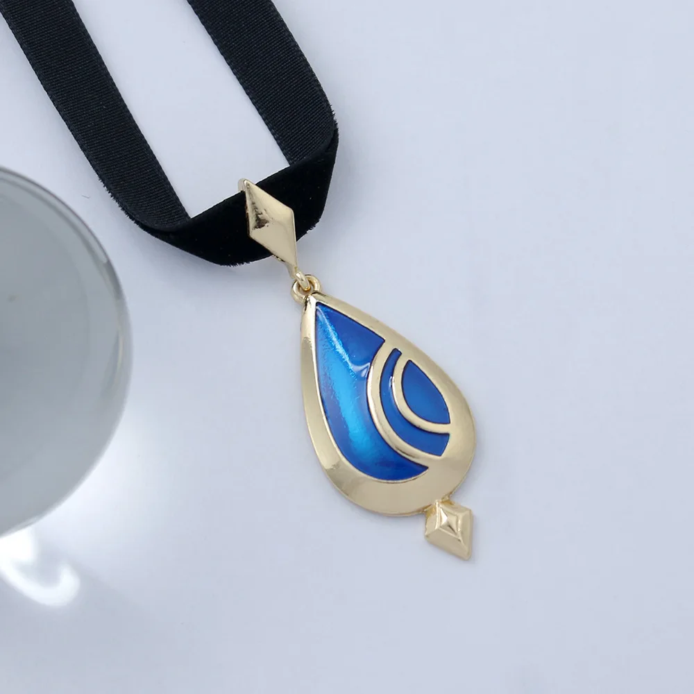 Anime Focalors Furina Pendant Necklaces Anime Cosplay Game Characters choker Necklace Jewelry Accessories Fans Gifts