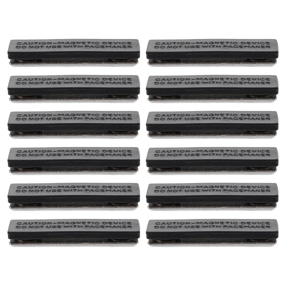 12 Pcs High Temperature Resistance Label Magnetic Name Tag Plastic Badge Magnets