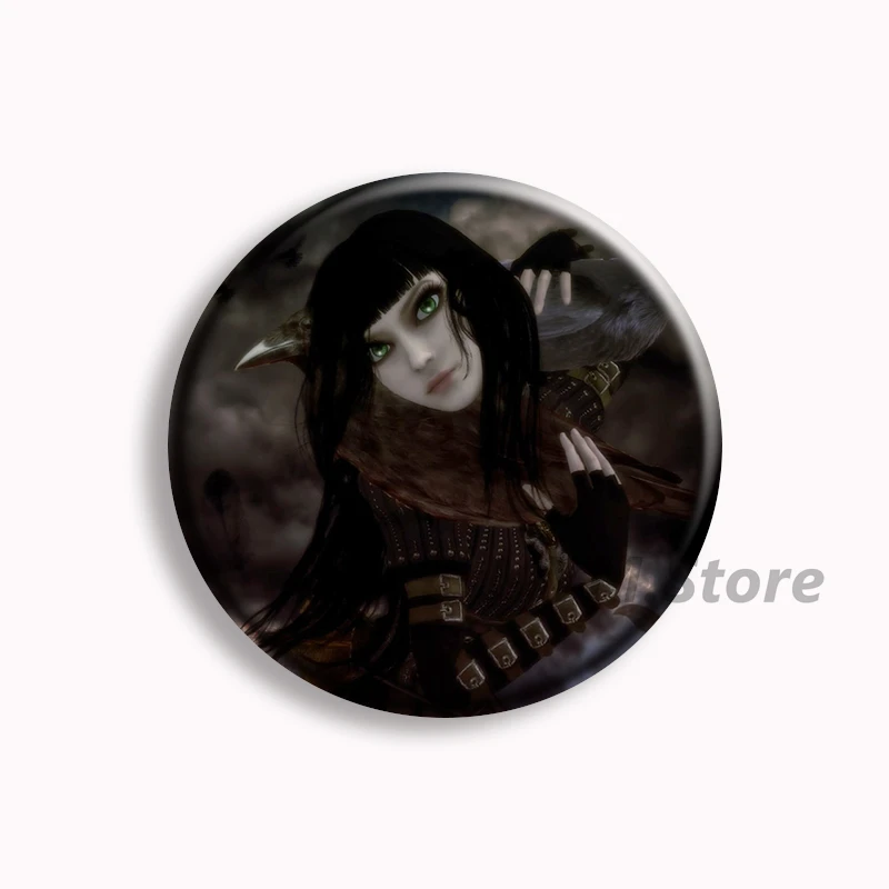 Alice Madness Returns Anime Soft Button Pin Alice Princess