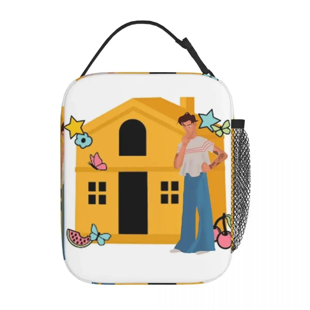 

Изолированный Ланч-бокс «домик Гарри», желтый домашний контейнер для еды, многофункциональный охлаждающий термобокс для школы