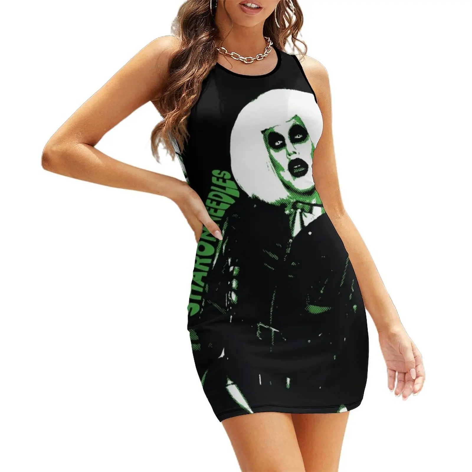 

Sharon Needles Sleeveless Sundress women formal occasion dresses dress for woman african dresses for woman birthday dress