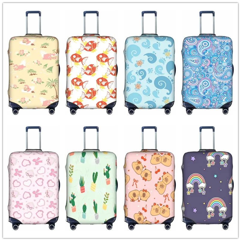 

Cartoon patterns Thick Elastic Luggage Protective Cover Zipper Suit For 18-32 inch Bag Suitcase Covers Travel Accessories