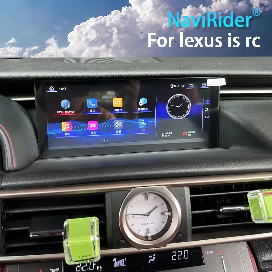 10.25" WIFI Navigation Autoradio For Lexus IS RC 200 250 200t 300h 2013-2019 Radio Screen Carplay Android Car Multimedia Player