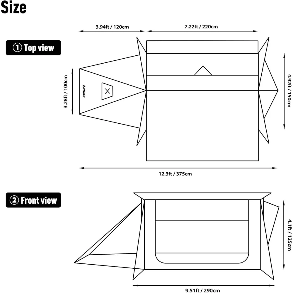خيمة STOVEHUT 70 ساخنة مع اثنين من أعمدة القماش القنب وقطبين للخيمة |   أحدث إصدار 3.0