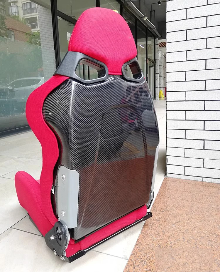 BRIDF Racing Seat Adjustable FRP/Carbon Fiber Backrest with Quick Release Bucket