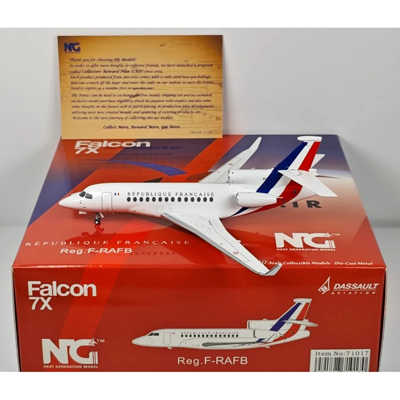 

NG Models Diecast 1/200 Scale 71017 French Air Force Falcon 7X F-RAFB Alloy Aircraft Model Collectible Decorative Ornament Gift