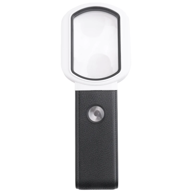 A017-Magnifying Glass With Light, 25X 10X Rechargeable Handheld And Standing Magnifier For Reading, Inspection, Jewelry