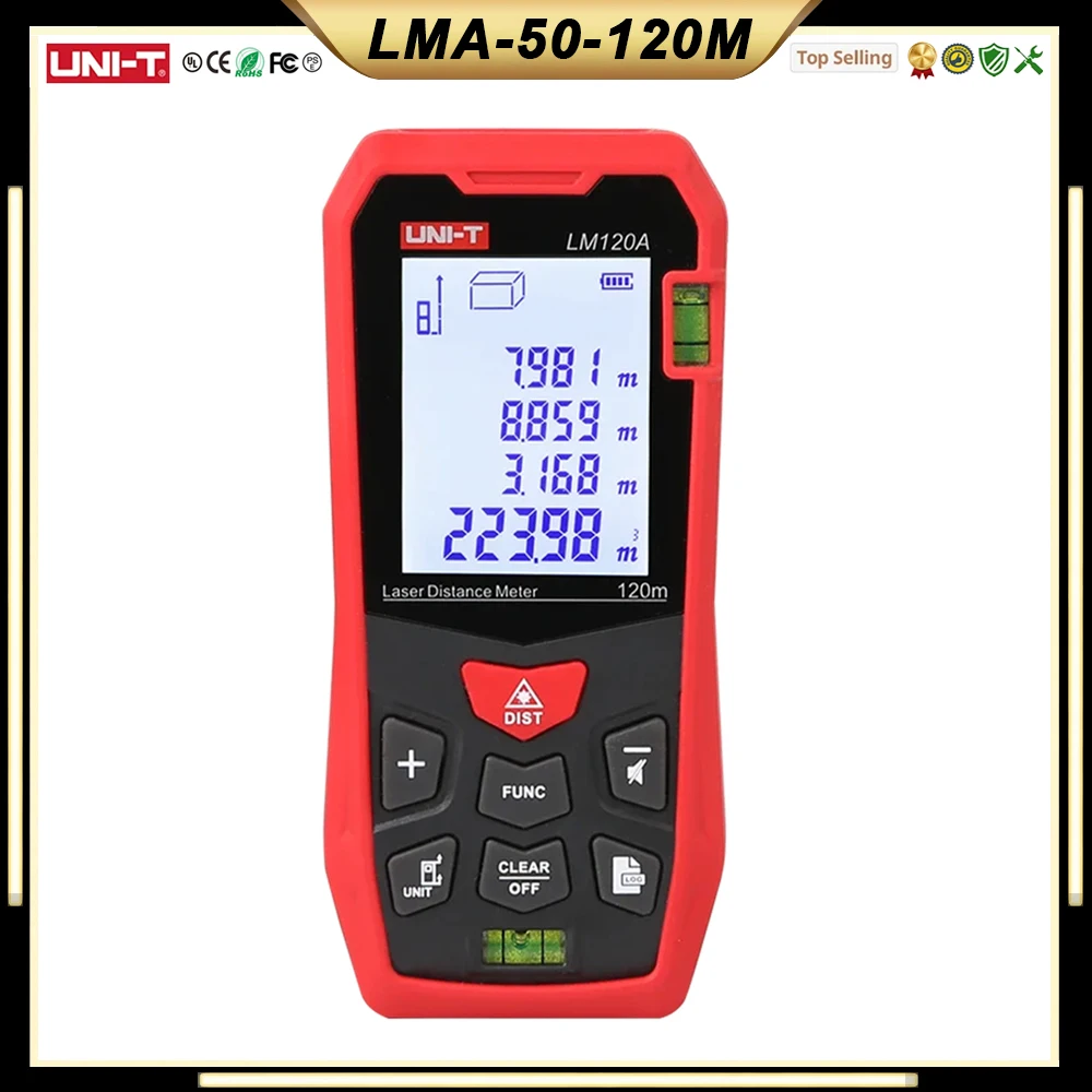 UNI-T ليزر Rangefinder LM50A LM70A LM100A LM120A الليزر مقياس مسافات المدى الرقمي مكتشف شريط قياس الليزر #1