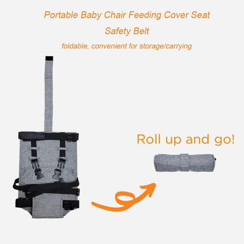 Child Chair Safety Belt Portable Anti-drop Baby Dining Chair Seat Belt Strap Adjustable Kids Feeding Safety Protection Guard