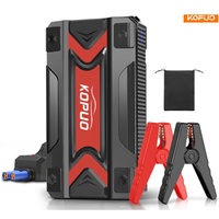 2000A Peak Car Jump Starter for 5.0L Gas/4.0L Diesel, Portable Battery Booster with 3-Mode LED Light & Fast Charge