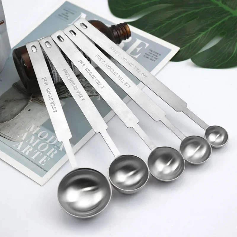 

1.25/2.5/3.75/5/7.5/10/15ml Multipurpose Stainless Steel Measuring Spoon Coffee Powder Spice Measure Scoop Kitchen Baking Tools