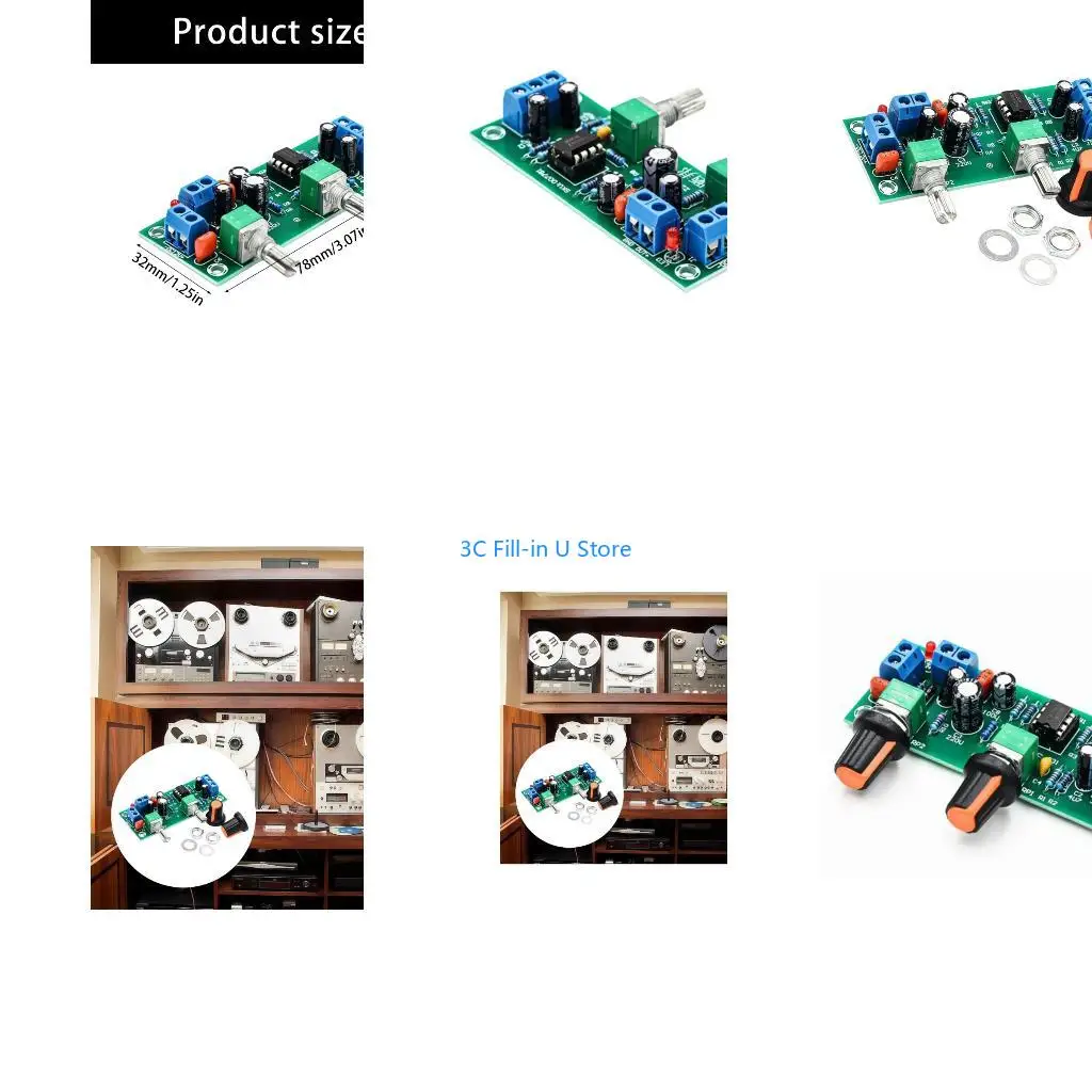 G8TA Professional Auditory Amplifier Preamp Board For Low Noise Electric Circuit Integrated Circuits 10-24V Frequency