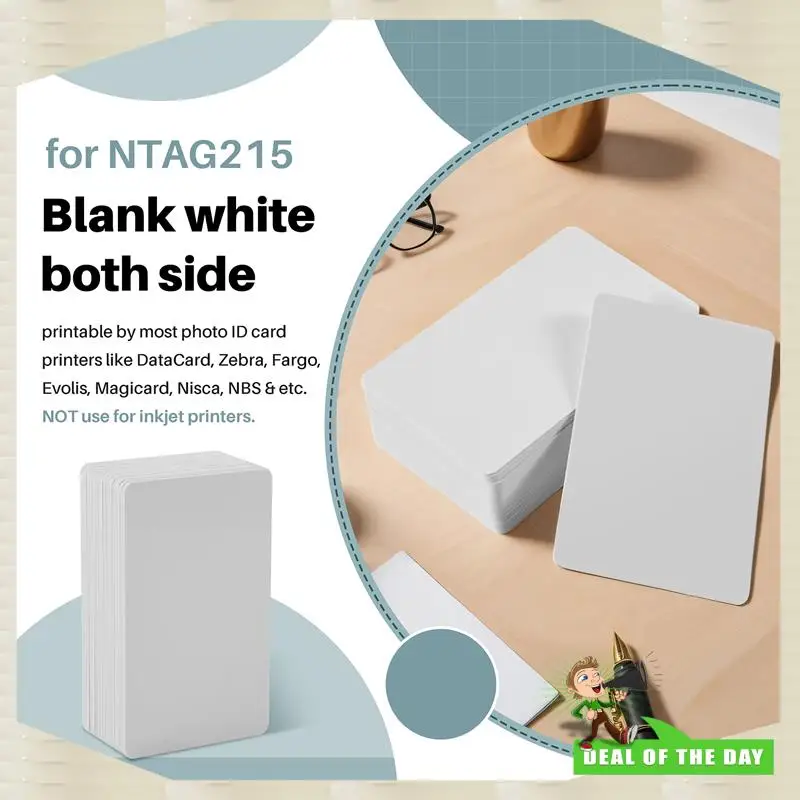 24-Hour Delivery 30Pcs For NTAG215 Card Contactless Nfc Card Tag 504Byte Read-Write PVC Card Portable