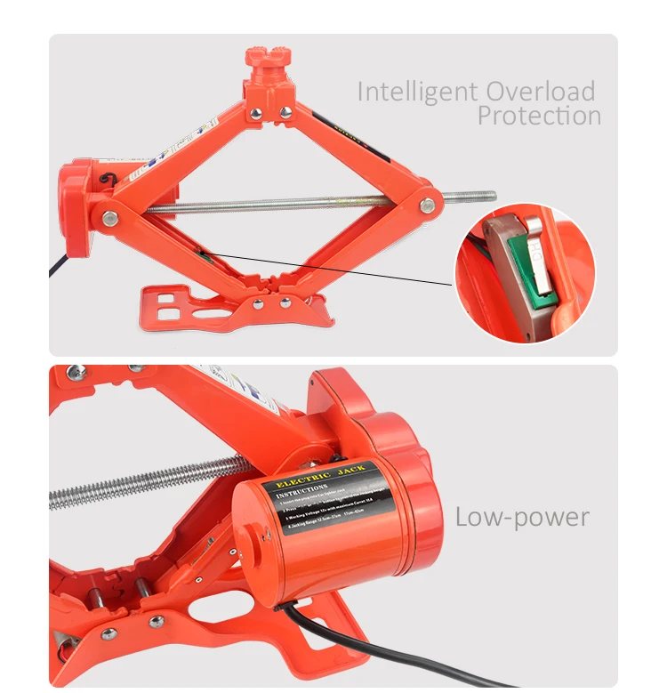 Portable 12V 3Ton Electric Jack Auto Lift Scissor Jack Lifting Machinisms Lift Jack Muti Function