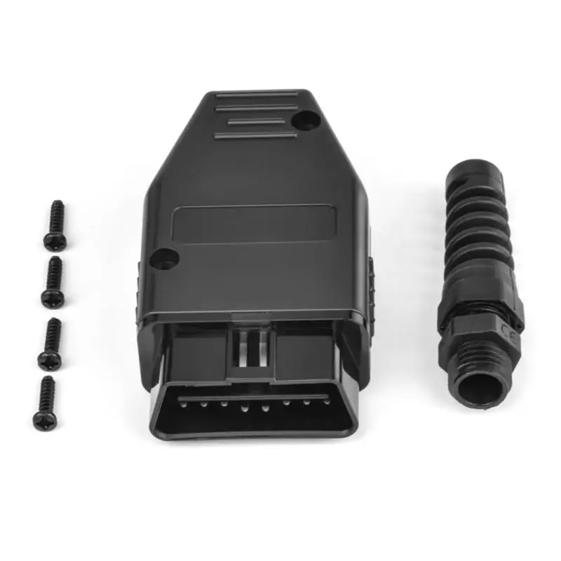 New 1 Set OBD Male Plug OBD2 16Pin Connector OBD II Adaptor OBDII Connector J1962 OBD2 Connector