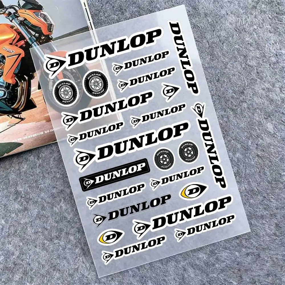 

Светоотражающие наклейки DUNLOP для мотоциклов, водонепроницаемые наклейки для шлемов, скутеров, топливных баков, ящиков для инструментов, гоночные наклейки