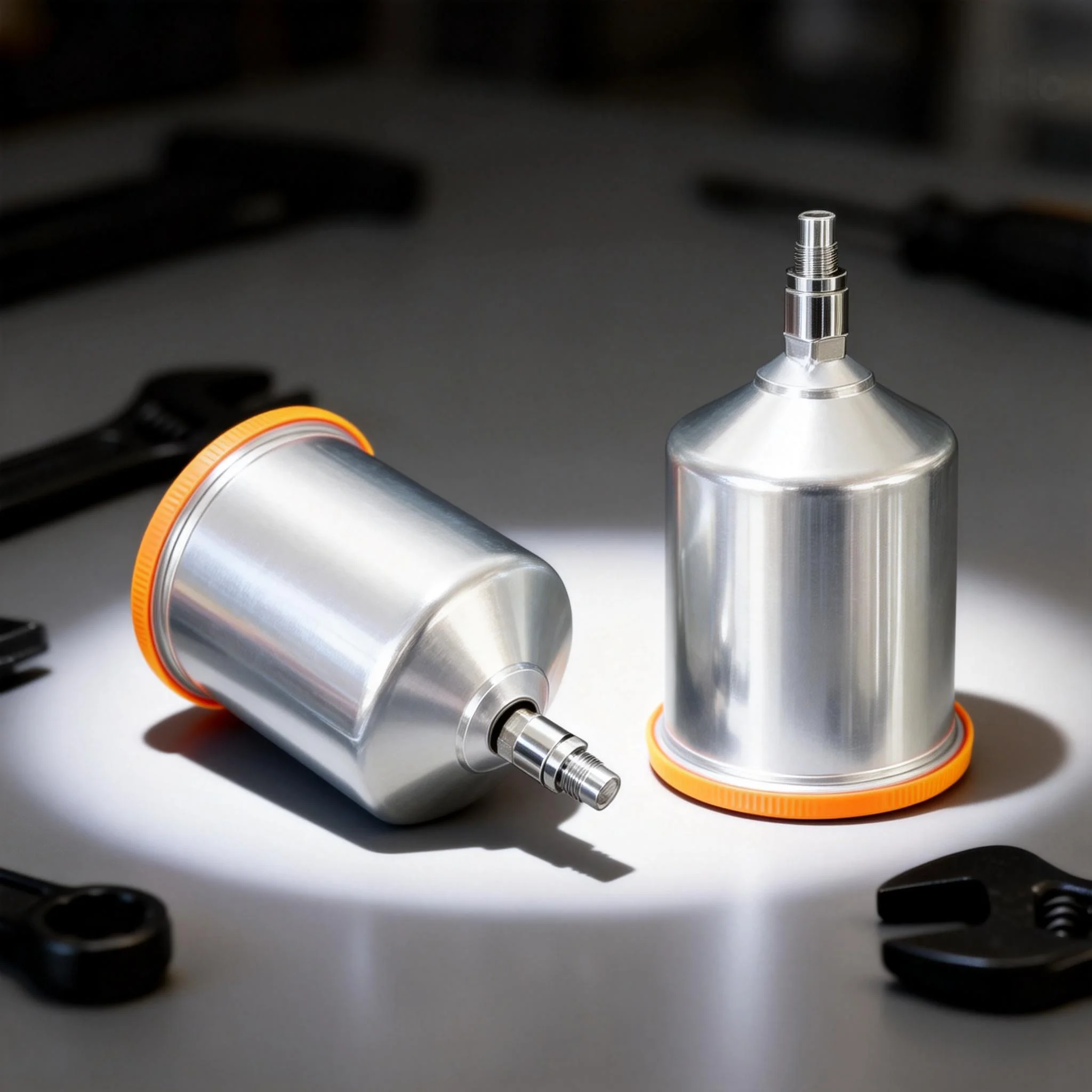 Pot cup For ANEST Iwata Spray Gun  Car Paint Spray Gun Pot Accessories On The Pot 600ml Aluminum Alloy Material Gun Cup