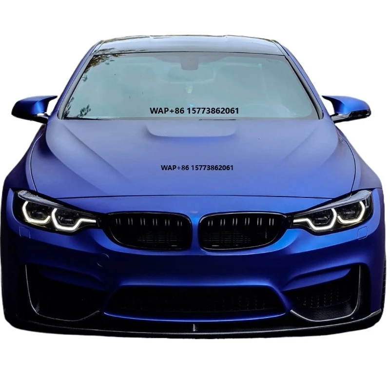 

Matte Satin Chrome Blue Car Change Color Vinyl Wrapping Film air Release PET Car Stickers
