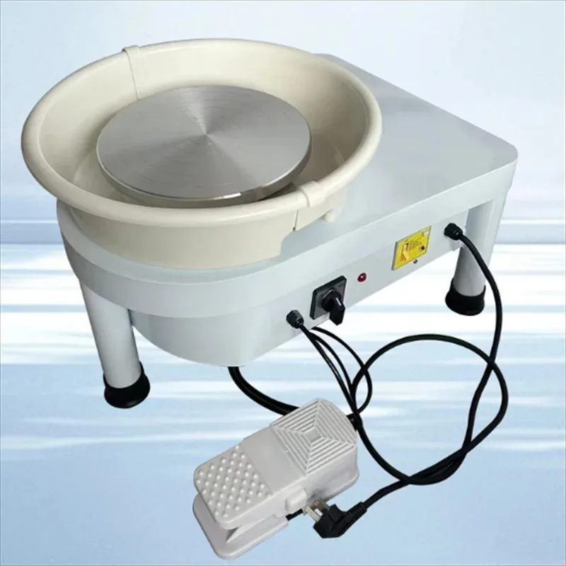 28cm Customizable Electric Pottery Wheel Foot Pedal LCD Touch Screen Ceramic Clay Art Craft Tool