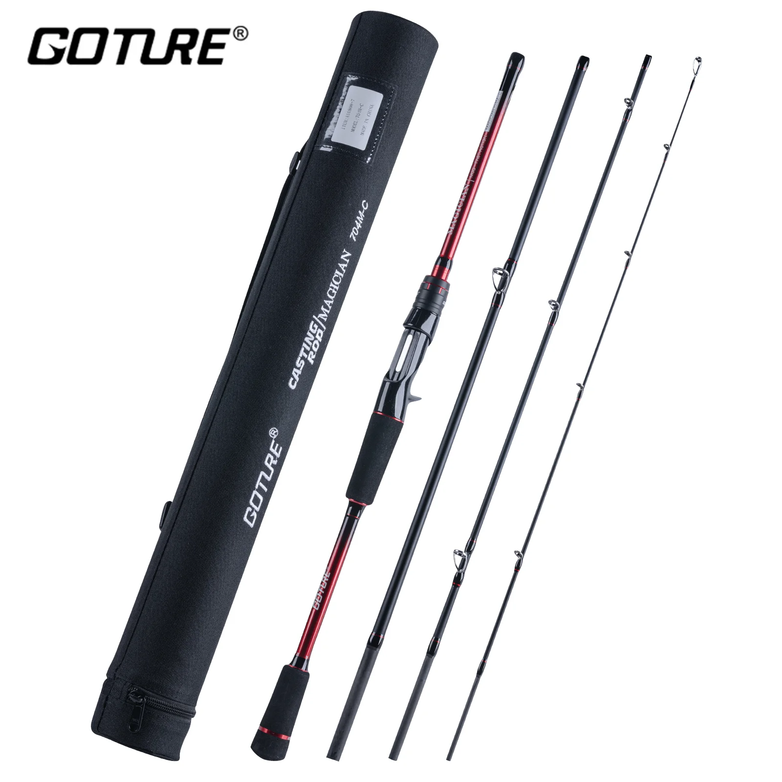 

GOTURE SAVVINA & MAGICIAN Spinning Fishing Rod M/MH Power 1.98m 2.1m 24T Carbon Fiber Travel Fishing Rod for Freshwater Seawater