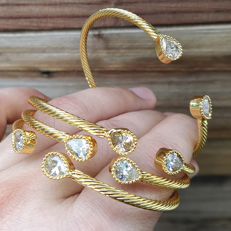 Bangles For Women Nigerian Jewelry Bead Gold Color Bracelets Nigerian Bracelet