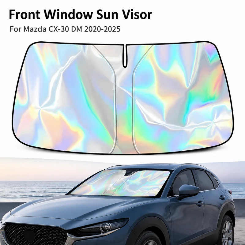 Auto Parts For Mazda CX-30 DM 2020-2025 2024 Car Front Window Sun Visor Blocks UV Reflective Parasol Sunshade Protector Cover