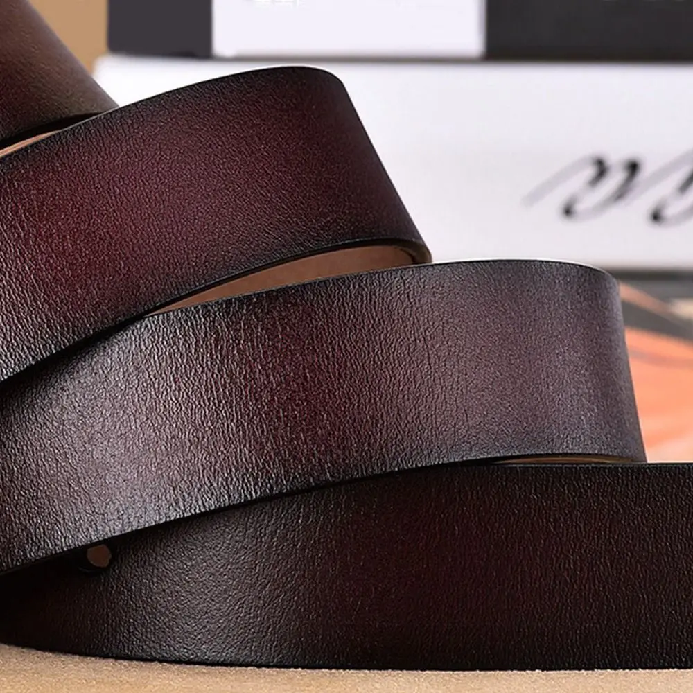 Fashion Vintage Wild Skirt Pants Bands Ladies Dress Belts Metal Buckle Waistband Genuine Leather Belt