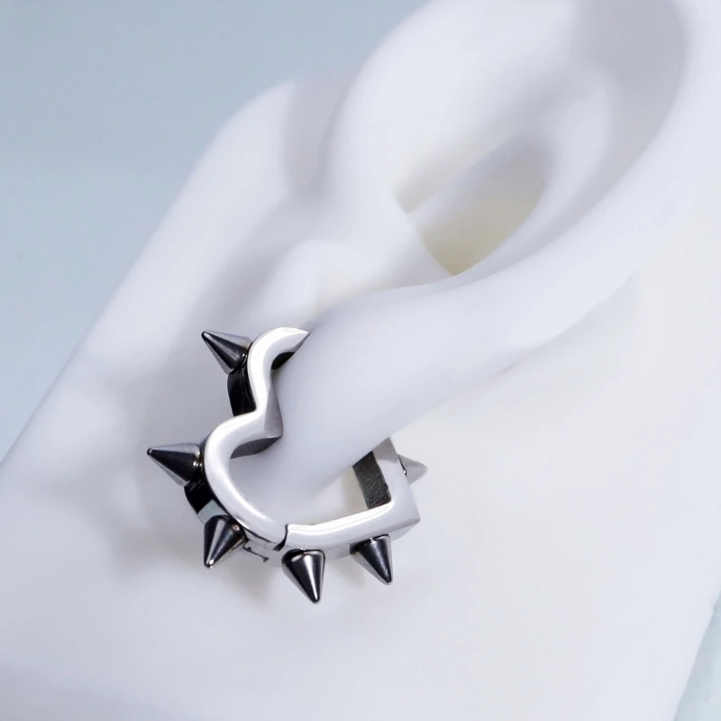 Women Men Thorn Ear Clip Funny Street Hip Hop Earring Gothic Jewelry Gift Dropsale