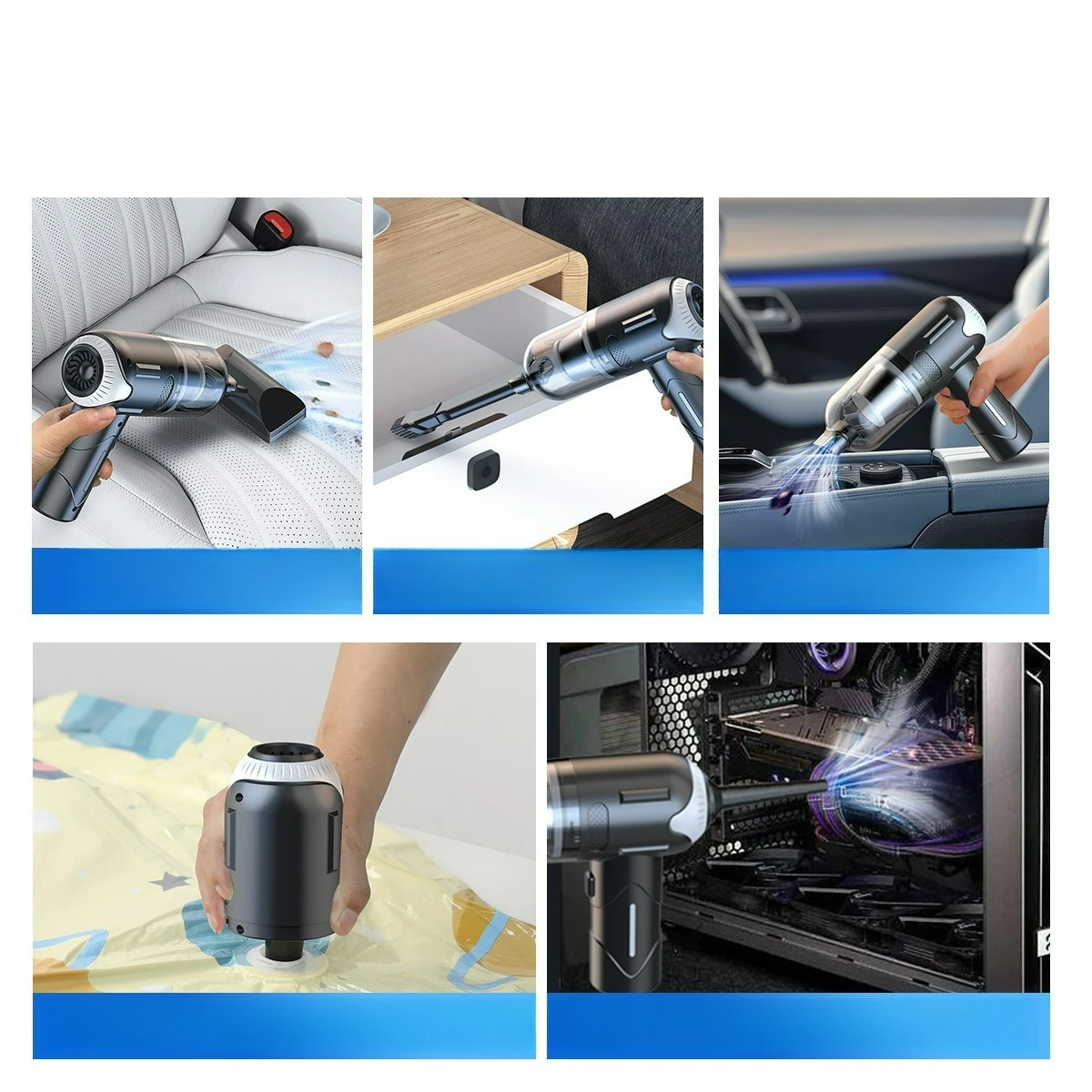 أداة تهذيب الشعر القابلة لإعادة الشحن من الدرجة الاحترافية 39000Pa مكنسة شعر الحيوانات الأليفة اللاسلكية للقطط والكلاب مع استخدام السيارة المنزلية المضادة للتشابك #3