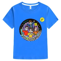 Camiseta infantil Merch A4 Lamba, Tops casuais de algodão, Y2K, roupas infantis, meninos e meninas, Merch, verão, 1 pc