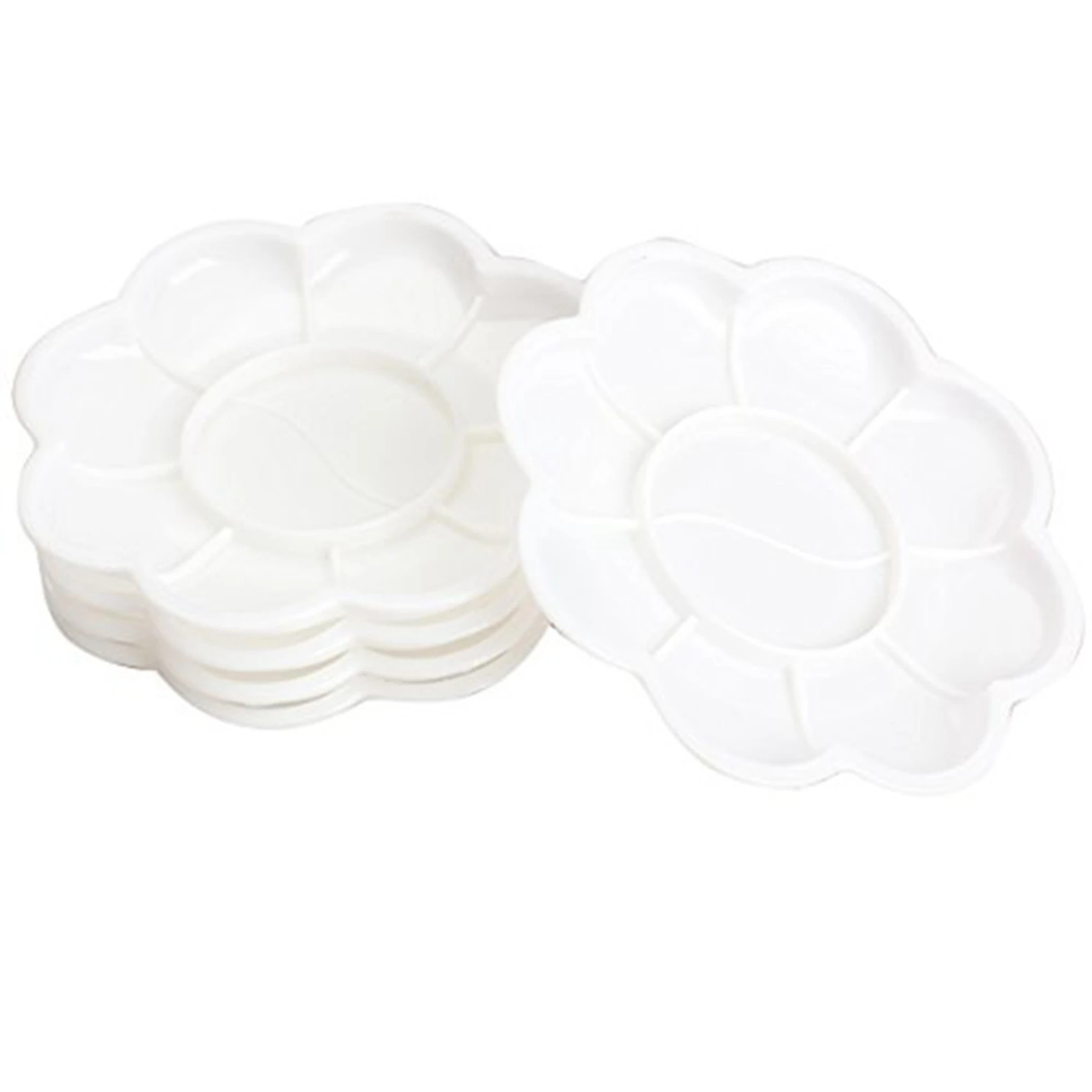 Suitable 10Pcs Plastic Nail Art Paint Color Mixing Palette Plate Disk Essential Tool