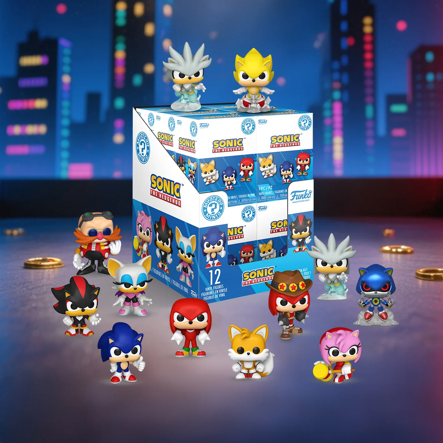 Sonic The Hedgehog Funko Pop Sonic The Hedgehog Mystery Minis Peripheral Figurines Blind Box Toys for Boys Gift Collectible