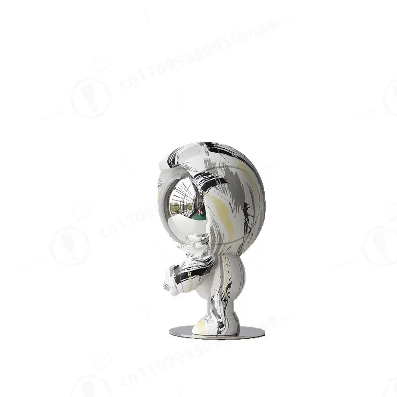 Minimalist Modern Abstract PU Resin Sculpture Trendy Craft Figurine Home Decor Ornament for Entrance Cabinet TV Desk Wedding