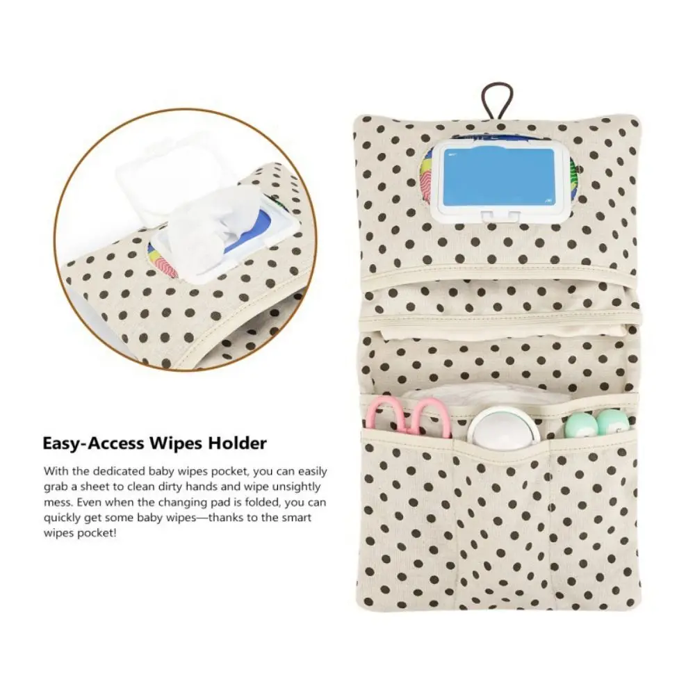 Cartoon Patroon Babyluiers Opbergtas Multi-compartiment Opvouwbare Baby Toilettas Organisatoren Zachte Luierhouder Met Grote Capaciteit