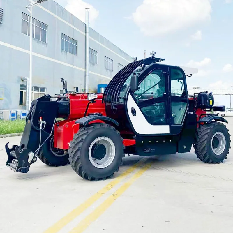 China manufactures telescopic boom forklifts, 4x4 wheel loaders, and compact telescopic boom forklifts with customizable lifting