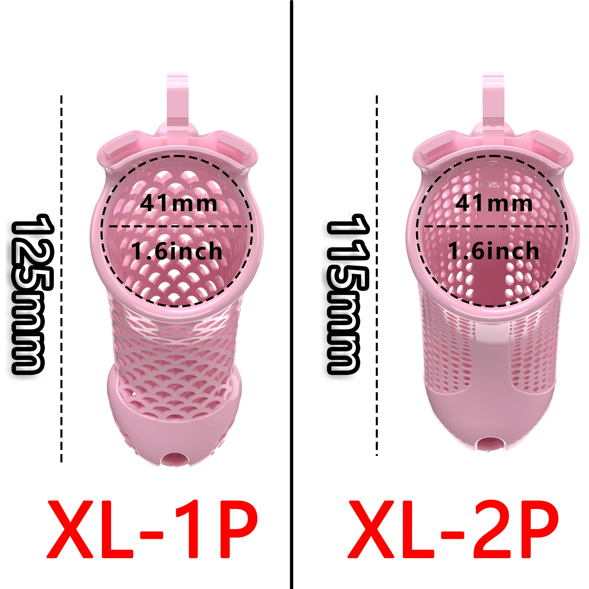 New BDSM Toys Male Chastity Device Lightweight Chastity Cage for Men, Plastic Cock Penis Lock Pink Large, Adult Gay Sex Toys18+ view 4
