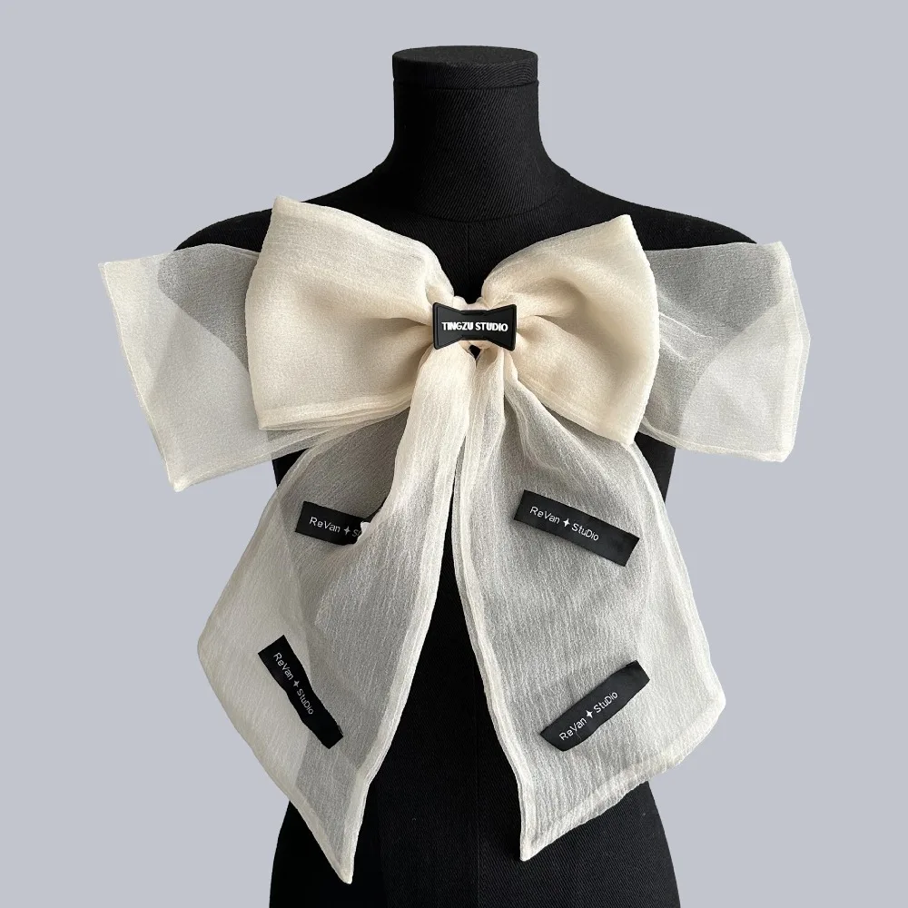 New Double Layer Bow Fabric Patch DIY Clothing Repair Patch Dress DIY Decorative Chest Flower Flower Cloth Sticker
