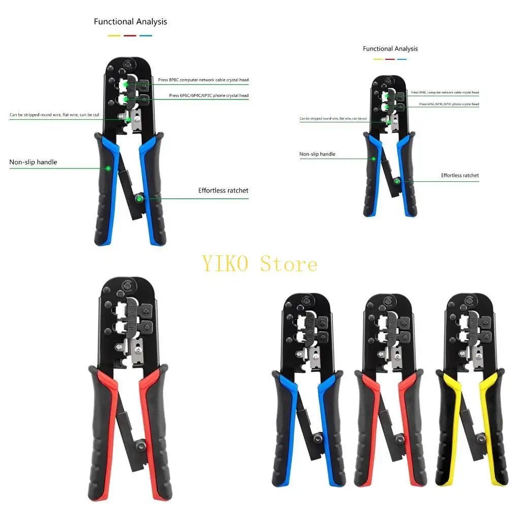 K32C RJ45 Cable Crimper Crimping Pliers Ethernet LAN 6P 8P Tool