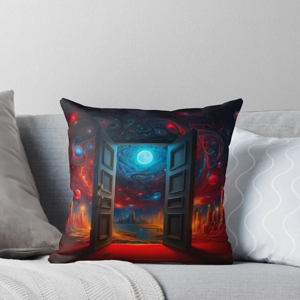 Chromatic Wonders: Exploring the Enigmatic Realm of Multicolored Magic Throw Pillow ornamental pillows Covers For Sofas pillow