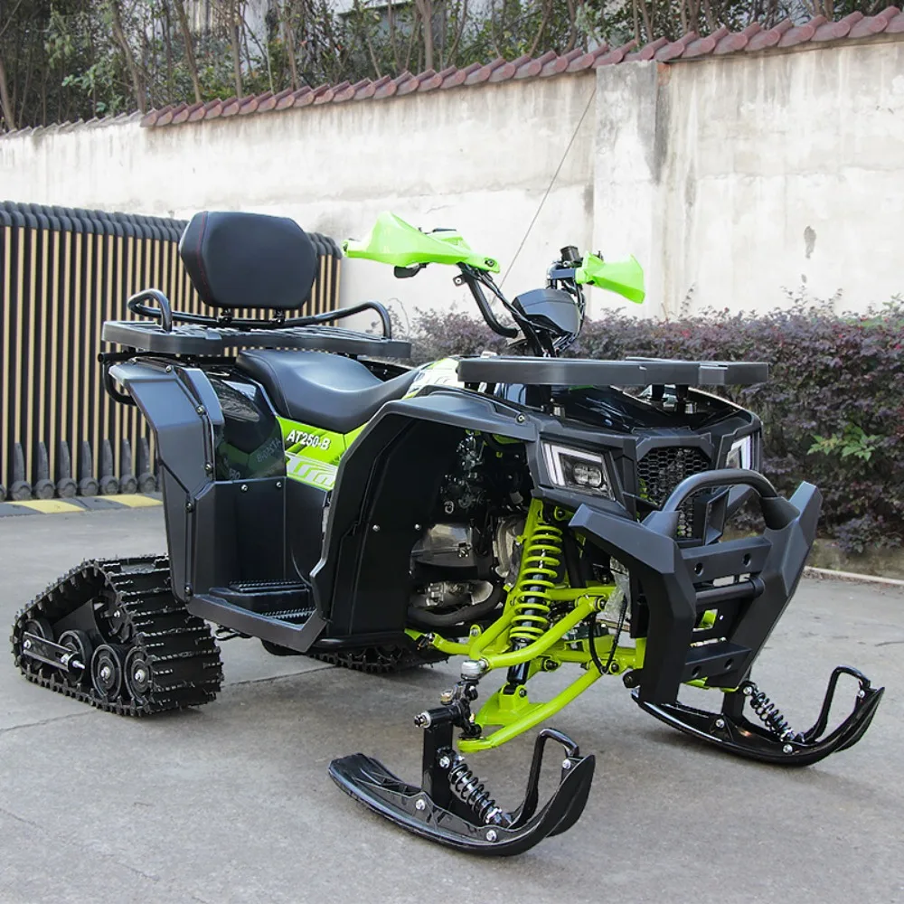 200cc سنو ATV أربع عجلات على الطرق الوعرة المسار دراجة نارية تزلج الكبار الثلج مع فرامل قرصية هيدروليكية وشاشة الكريستال السائل جميع التضاريس #3