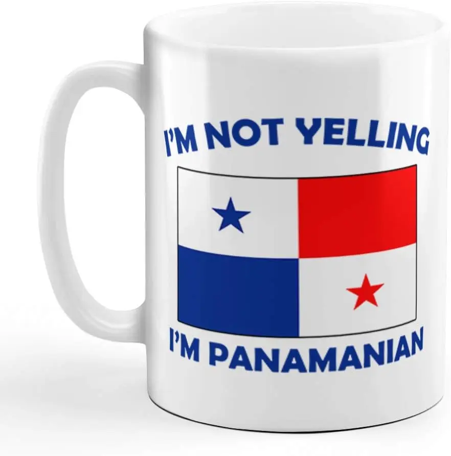 

Керамическая чашка для кофе и чая я не йлинг из Панамы (I Am Panamanians), Праздничный Рождественский подарок для мужчин