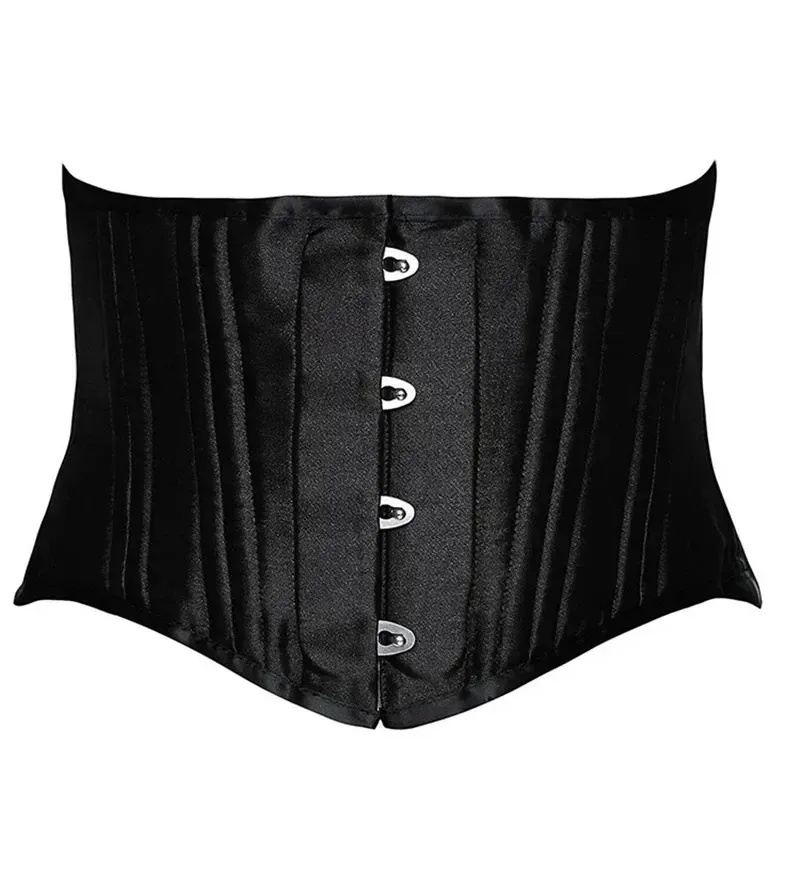 

Женский корсет под грудью со стальными костями, короткий торс, дышащие атласные корсеты для талии, формирователь талии, тренер