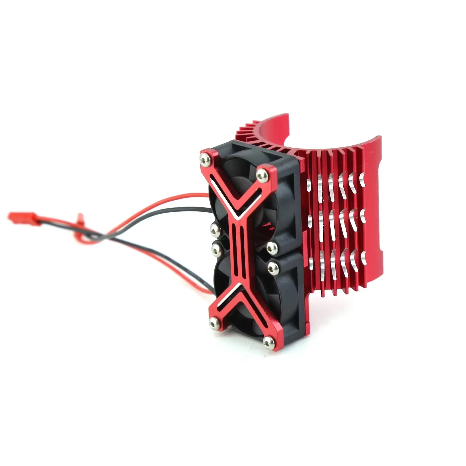 Motor Heatsink With Dual 20000RPM Cooling Fan 40-42mm Aluminum Heat Sink For 1/7 1/8 Arrma Traxxas RC Car Fit 4068 4074 4082 426