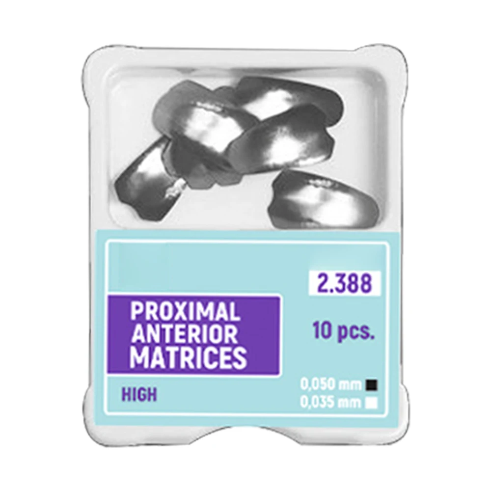 2box Dental Proximal Anterior Strips 2.387 1.888 Large Small Anterior Matrices Matrix Systems TOR Dental Restoration Materials