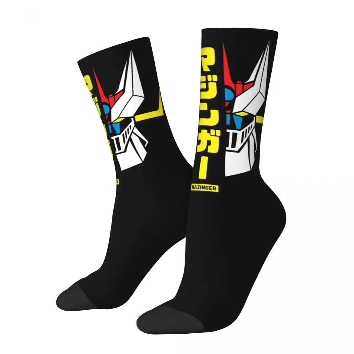 UFO Robot Grendizer Mazinger Men Women Happy Socks Cycling Novelty Spring Summer Autumn Winter Stockings Gift