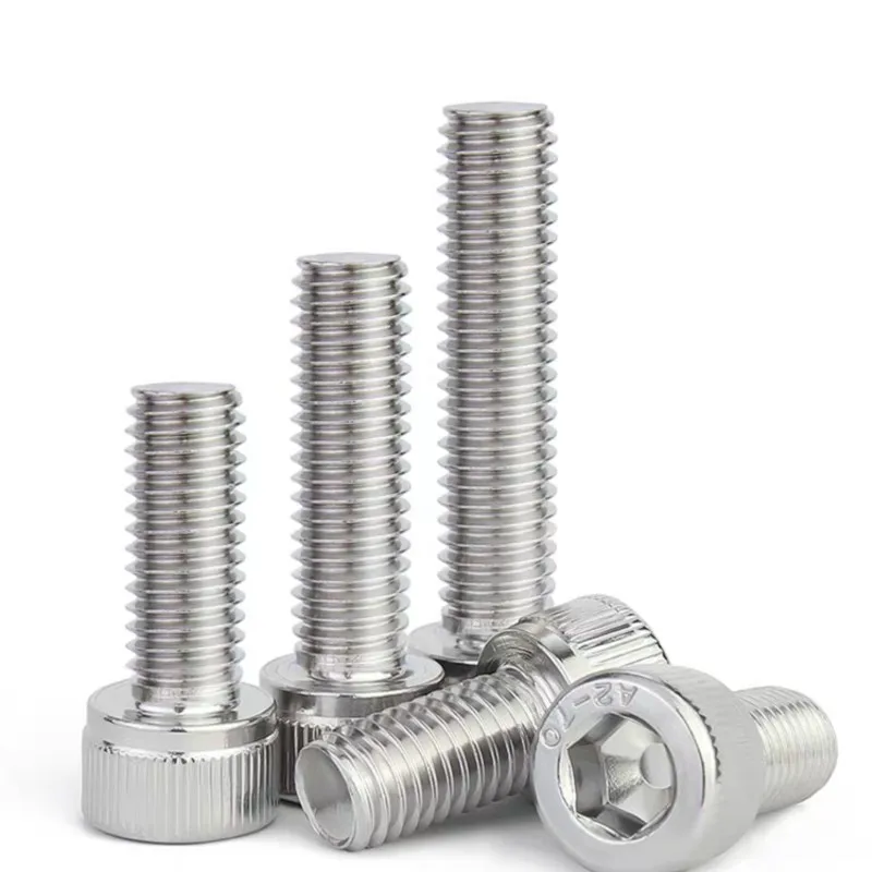 

Hex Socket Cap Head Screws Nuts Kit M1.6 M2 M2.5 M3 Allen Drive DIN912 304 Stainless Steel Metric Hexagon Bolt with Nut