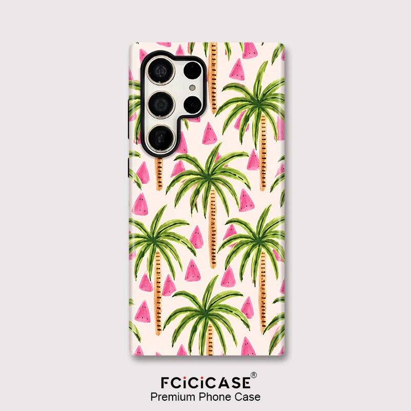 Fcicicase Tree Print Phone Case For Samsung Galaxy S26  S25 Plus A56 A16 A26 A36 S23+ S24 Dual Layer Matte Shockproof Fundas