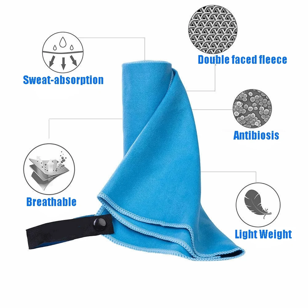 Quick Drying Microfiber Towel for Sport Super Absorbent Bath Beach Towel Portable Gym Towel for Swimming Running Yoga Golf Towel