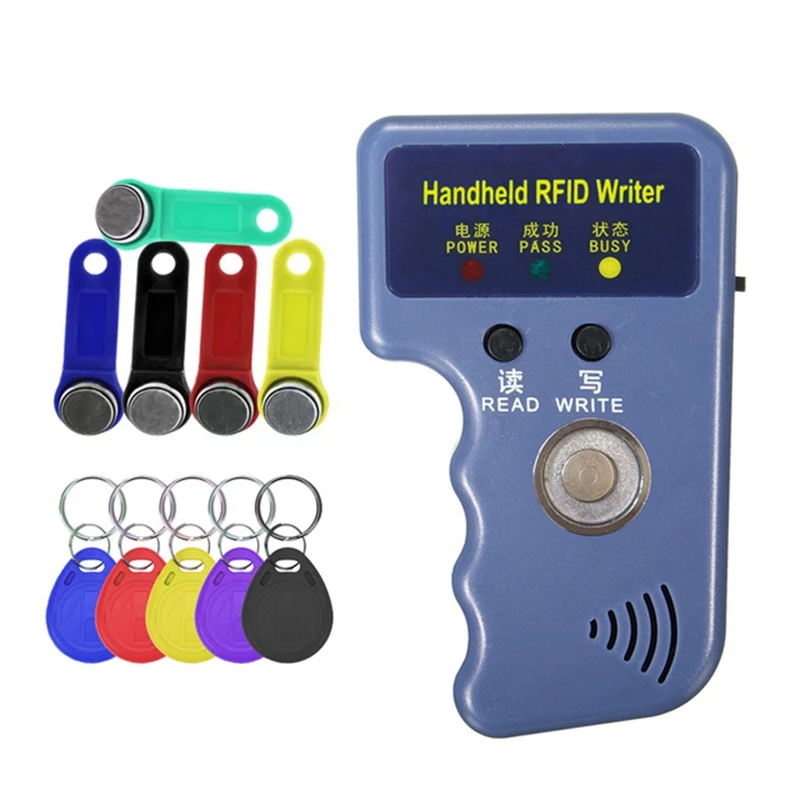 Portable 125KHz ID RFID Copier Reader Writer Compatible With EM4100 T5577 EM4305 I-Button Smart Key Tag Duplicator