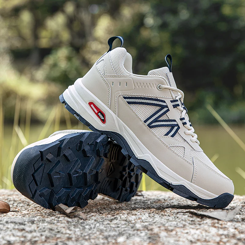 

2024 Men‘s Hiking Shoes Outdoor Trail Running Shoes Breathable Short-distance Hiking Training Shoes Fishing Hunting Sneakers